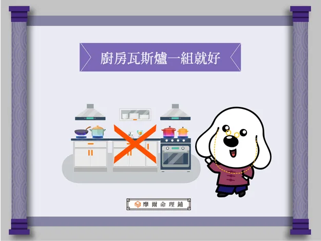 廚房應避免重複電器形成雙灶格局，摩爾空間提供工業級控濕環境妥善保存備用廚房電器